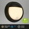 Briloner LED Außenwandleuchte Puni Akku 4W schwarz Sensor warmweiß Bild 2