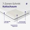 Bequeme Kaltschaummatratze 180x200 - Härtegrade H2/H3 - 7 Zonen Matratze - Ergonomisch - Lieferung als Rollmatratze - Matratze 180x200cm Bild 4