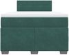 vidaXL Boxspringbett mit Matratze Dunkelgrün 120x200 cm Samt 3286279 Bild 4