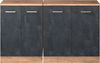 Dachschrägenschrank-Set Rion Schwarz Beton 140 cm 2er Set Schrankkorpuss 60 cm Tiefe Vicco Bild 4