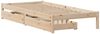 vidaXL Massivholzbett ohne Matratze 75x190 cm Kiefernholz 3301420 Bild 3