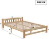 Bett 140x200 cm ohne Matratze aus massivem Kiefernholz in Natur mit Lattenrost Bild 5