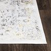 Mazovia Designteppich Vintage Teppich für Wohnzimmer - Glänzende - Creme mit Gold, 80x150 cm, Glänzende Vintage, Höhe 10 mm, Kurzflor - niedrige Florhöhe, Weich Bild 4