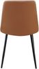 4er Set Esszimmerstuhl FANOR - Kunstleder Dunkelbraun 45x55x84 cm | Essstühle Esszimmerstühle Küchenstühle Wohnzimmerstühle Bild 5