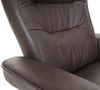 MCA Relaxsessel Montreal, Fernsehsessel Hocker, Echtleder 130kg belastbar ~ braun, naturbraun Bild 2