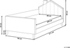 Kinderbett Haus Samtstoff KERVAN 90 x 200 cm Taupe Bild 2