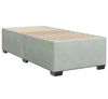 vidaXL Boxspringbett mit Matratze Hellgrau 80x200 cm Samt 3290774 Bild 5