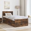 vidaXL Bettrahmen Geräucherte Eiche 90 x 190 cm Holzwerkstoff 3408617 Bild 3