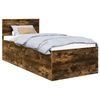 vidaXL Bettrahmen Geräucherte Eiche 90 x 190 cm Holzwerkstoff 3408617 Bild 2