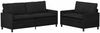 vidaXL Sofa Set 2 pcs Schwarz Samt 3417132 Bild 2