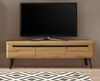 TV-Lowboard Ronson in Eiche Artisan und schwarz 160 x 50 cm Bild 2