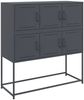 vidaXL Sideboard Anthrazit 100,5x39x107 cm Stahl 846598 Bild 2
