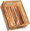 CHICCIE Holzkiste Regale Geflammt 38x28x15cm - Kiste Box (2 St) Bild 4