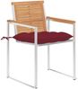 vidaXL Gartenstühle 8 Stk. mit Kissen Massivholz Teak 3078632 Bild 2