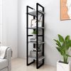 vidaXL Bücherregal 4 Fächer Grau Sonoma 40x30x140 cm Holzwerkstoff 821304 Bild 3