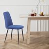 Albatros BONO Stoffstuhl Blau– 2er-Set Esszimmerstühle im modernen Retro-Design DEKRA-geprüft, pflegeleichter Stoffbezug Bild 2