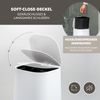 eluno Bad-Set VALONA 5tlg. mit Seifenspender, Becher, Schale, Kosmetikeimer 4,5 Liter und WC-Garnitur aus Kunststoff in Weiß Bild 5