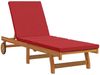 vidaXL Sonnenliege Braun 199 x 63 x 85 cm Massivholz Akazie 4105539 Bild 2