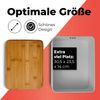 Lumaland Brotkasten Cuisine Brotkasten, Bambus/Holz, Brotdose aus Metall mit Bambus Deckel Bild 4