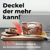Lumaland Brotkasten Cuisine Brotkasten, Bambus/Holz, Brotdose aus Metall mit Bambus Deckel Bild 3
