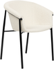 Esszimmerstuhl 2er Set AMES Bouclé Cremeweiß Bild 5
