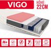 Matratze 180x200 VIGO Taschenfederkern 7 Zonen H3 H4 22 cm Kokos Visco HR Schaum Polyurethanschaum Klimafaser JERSEY Bild 5