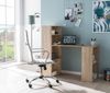 Kadima Design Schreibtisch mit Regal "Brenta": Spanplatten, variable Regalhöhen. Beige, 120x53x120 cm Bild 3