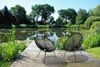 Garden Pleasure Relax Stuhl DALIDA 2er Set schwarz - ausgefallenes und modernes Design Bild 1