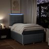 vidaXL Boxspringbett mit Matratze Hellgrau 120x200 cm Stoff 3294323 Bild 5