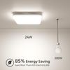 LED Panel Deckenleuchte Quadrat Weiß 24W Deckelampe Badlampe 27.5*4.8CM Bild 5