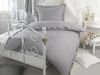 Holiday Heimtex Bettwäsche PURE ROMANTIC, L 135 x B 200 cm, Grau, Polyester, 1 teilig, mit Rüschen Bild 2