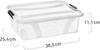 Aufbewahrungsbox Anzio 7 l mit Deckel und Clipverschlüssen | BPA-frei lebensmittelecht stapelbar robust transparent Made in Europe Bild 3