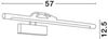 Nova Luce 9141288 TIFFANY LED Wandleuchte 57cm 4000K Antik Messing Bild 2