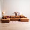 Bronx71 U-Sofa Kyle 6-Sitzer Chenille kupfer Bild 2