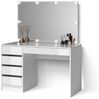 Livinity® Schminktisch Imola, Weiß, 120 cm mit LED Beleuchtung (1-St) Bild 5