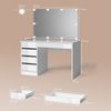 Livinity® Schminktisch Imola, Weiß, 120 cm mit LED Beleuchtung (1-St) Bild 2