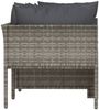 vidaXL 4-tlg. Garten-Lounge-Set mit Kissen Grau Poly Rattan 362689 Bild 5