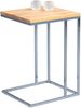 M2 Kollektion 'Finn' Beistelltisch, Wildeiche Massivholz/Metallgestell verchromt, 38 x 43 x 62 cm Bild 4