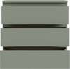 Forte EDMORE Kommode 70 80, moderne Kommode mit 3 Schubladen, Holzwerkstoff, Salbei, 77,2 cm breit x 79,8 cm hoch x 42,2 cm tief Bild 4