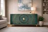 riess-ambiente Sideboard GOLDEN SUNSET 140cm türkis/gold - Massivholz, 3D-Front, Soft-Close (Einzelartikel, 1 St), handgefertigt mit viel Stauraum – ideal für Wohnzimmer & Esszimmer Bild 4