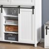 SoBuy FSB74-W Schuhschrank, MDF, Lackiert, Weiß, 100 x 87 x 40 cm Bild 4