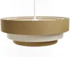 BPS Koncept 050-108-60 Hängeleuchte BOHO ELEGANT E27 1x40W Stoff strukturiert auf PVC-Kunststoff braun, weiß H:90cm Ø50cm dimmbar Bild 5