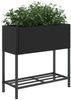 vidaXL Pflanzkübel mit Ablage Schwarz Poly Rattan 366387 Bild 4