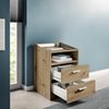 Nachtkommode >Lumo< in Artisan Eiche - 46x67x42cm (BxHxT) Bild 4
