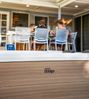 mSpa Whirlpool Oslo AMBER XL - Ø 160x65 cm - ganzjährig Outdoor Pool - 6Pers, Stecksystem mit Einlageplane, feste Außenwand - inkl. LED, UVC+, WiFi, App-Steuerung, 6 Personen Bild 4