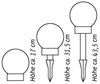 8er Set LED Solar Kugelleuchte 3 in 1 Kugellampe Leuchtkugel Gartenleuchte Bild 4