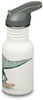 Klean Kanteen Trinkflasche Robuste Edelstahl-Kindertrinkflasche 355 ml – ideal für Schule, Kindertrinkflasche 355ml - Dino Skate Bild 2