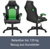 Juskys Racing Schreibtischstuhl Montreal (grün) ergonomisch, höhenverstellbar & gepolstert, bis 120 kg - Bürostuhl Drehstuhl Bild 2