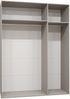 Kleiderschrank Veluna I 150 (Farbe: Schwarz / Schwarz + Schwarz) Bild 4