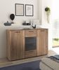 Sideboard >Aschau< 2 Türen, 4 Schübe, Mauvella Eiche Dekor/ Graphit - 140x89x38cm (BxHxT) Bild 2